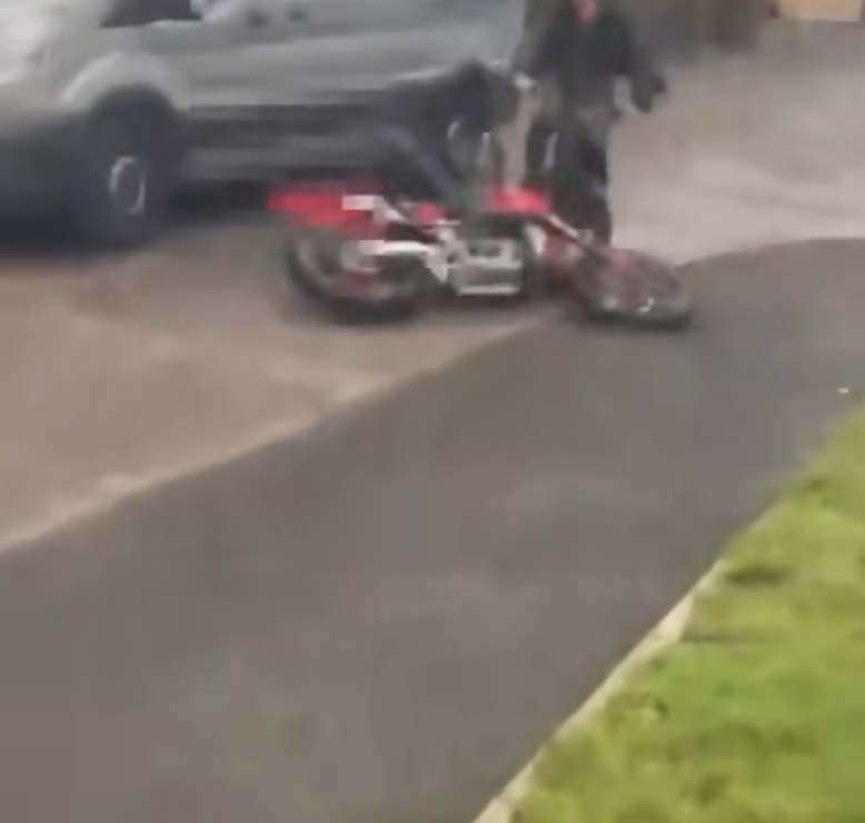 Sur-Ron and Motocross bike collision